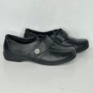 Abeo Aster Shoes Black Leather Comfort Orthotic Sz 8‎